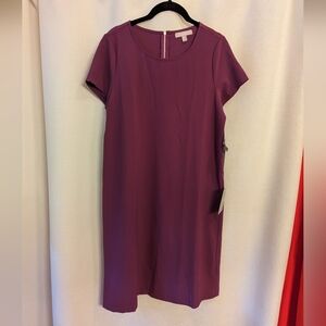 NWT Chelsea 28 Purple Shift Dress Small